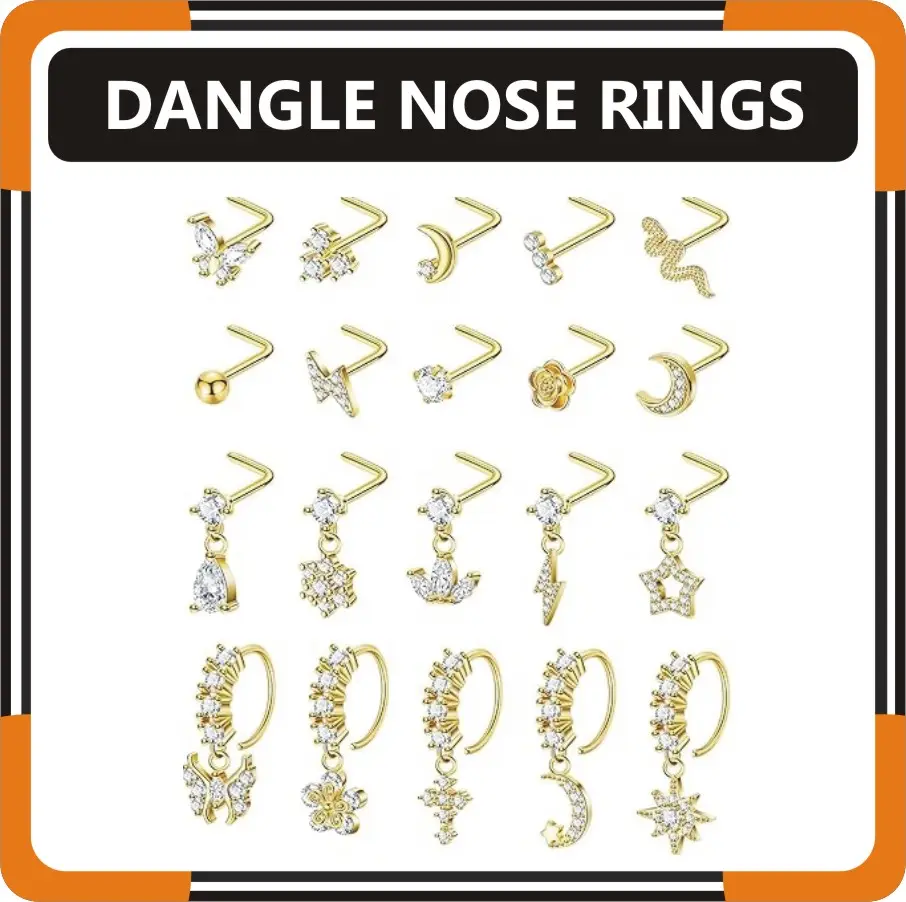 Dangle Nose Rings For Women in USA