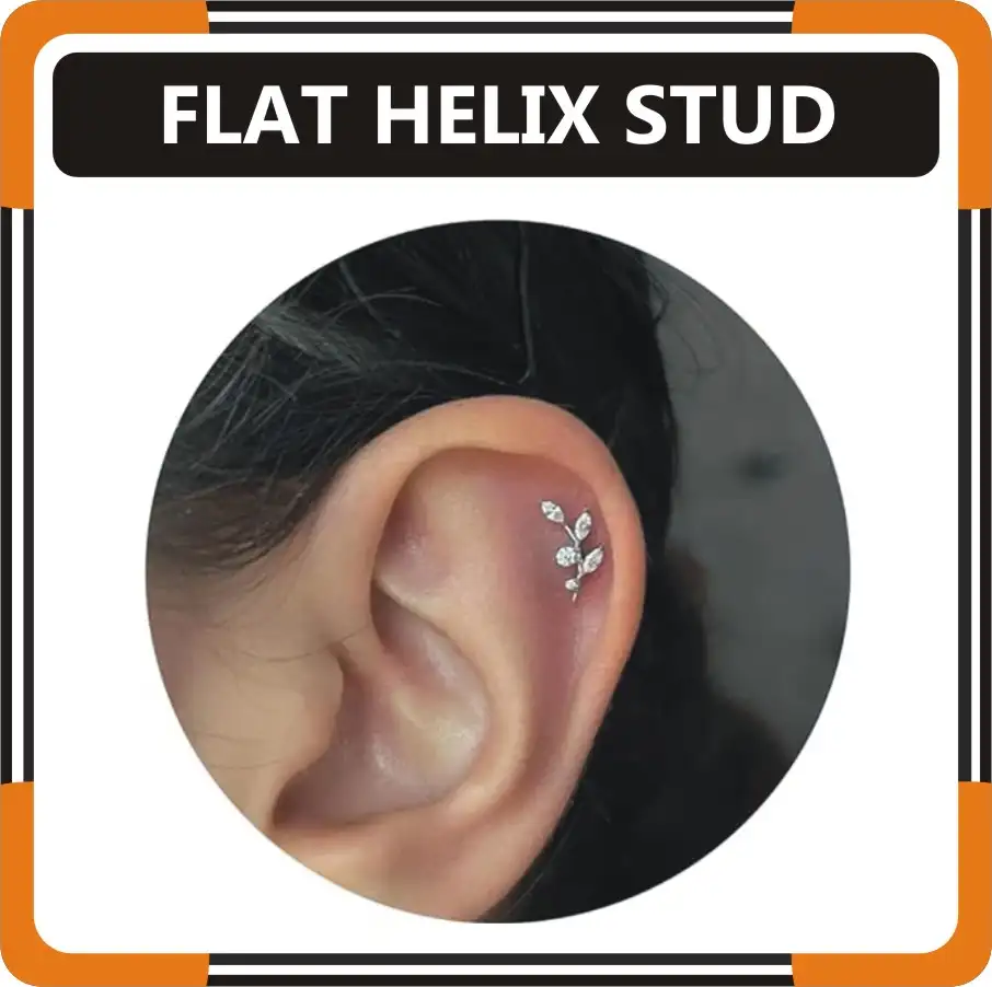 Flat Helix Piercing Stud For Women in United States